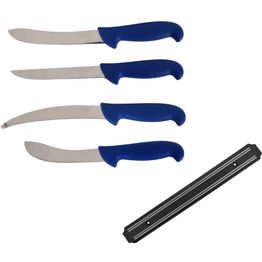 Teurastusveitsisetti Genzo 15 cm + magneettilista 55 cm