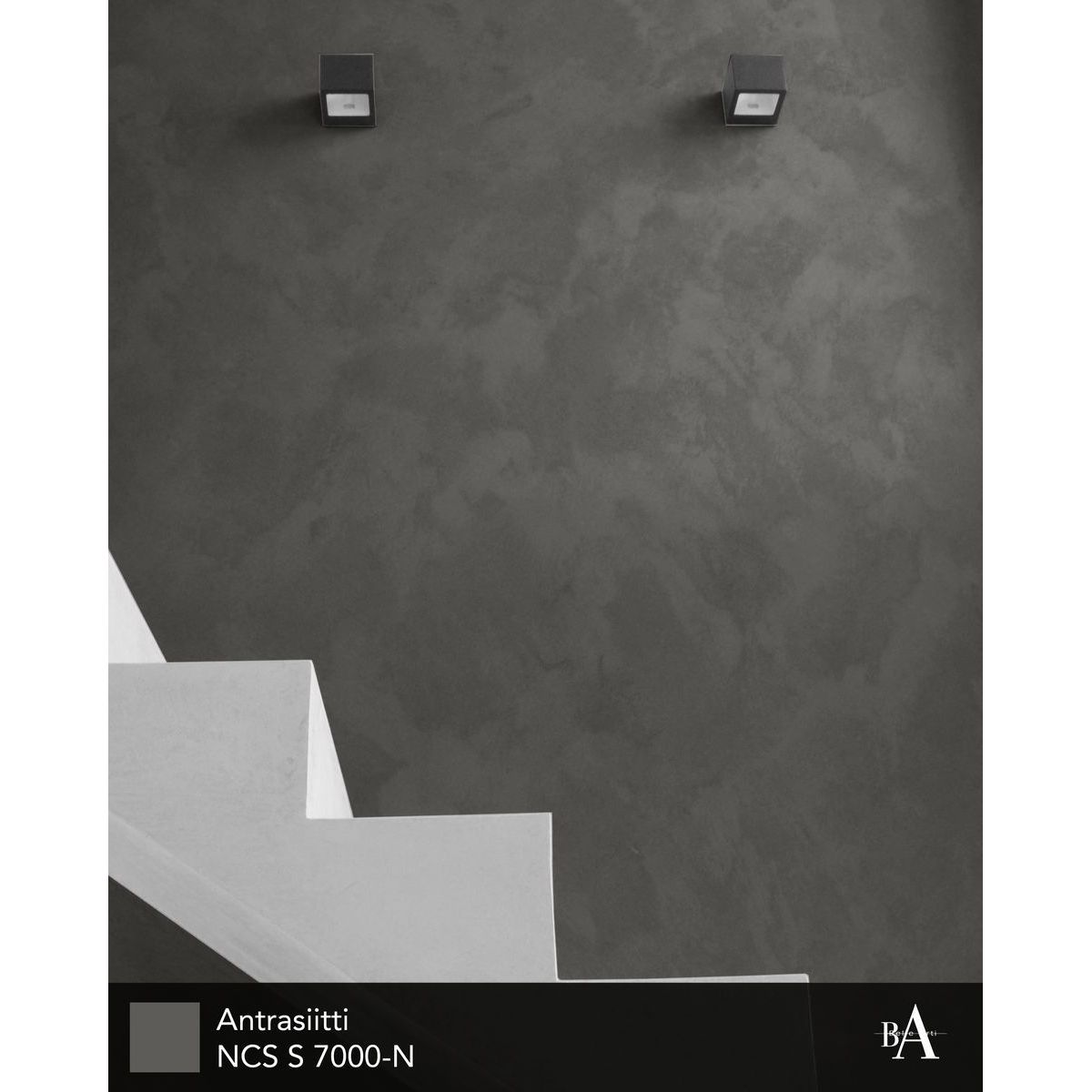 Efektimaali suoja-aineella Belle Arti CeboStone, 30m², Antrasiitti, tummanharmaa