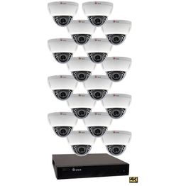Valvontakamerajärjestelmä YCX sis. tallennin 2 TB + 16 IP-kameraa