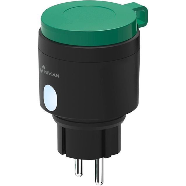 Älypistoke Celotron Nivian Smart, ulkokäyttöön, maksimikuormitus 16A, kulutustilastot, ajastin ja kalenteri, WiFi