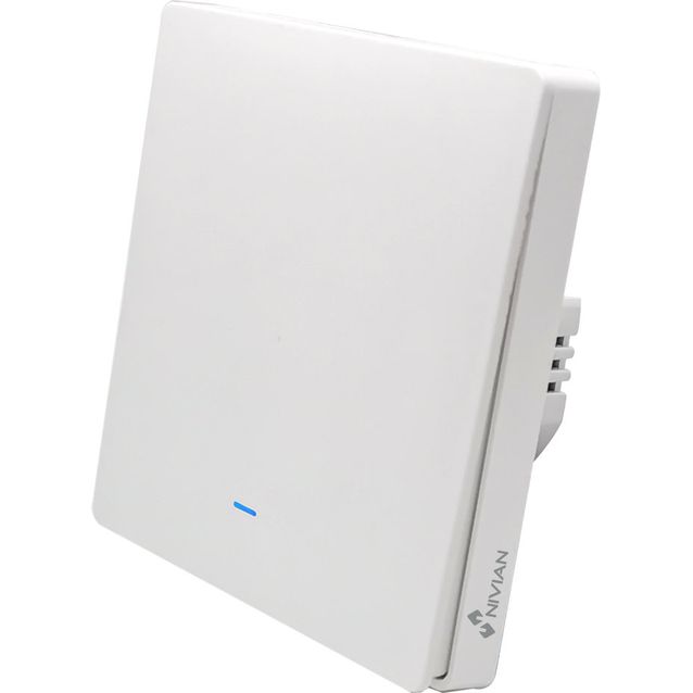 Seinäkytkin valoille Celetron Nivian, 1-osainen, TUYA Smartlife Wifi/Wlan