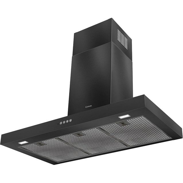 Liesituuletin seinään Cylinda SF190BIA, 90cm, musta, omalla moottorilla