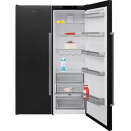 Jääkaappi ja pakastin Cylinda K4485NBIHE - F4485NBIVE, 119cm, musta teräs