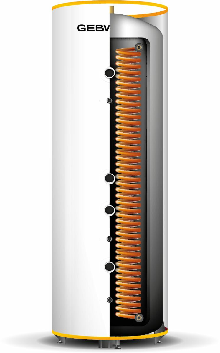 Käyttövedenlämmitin Gebwell G-Energy Coil kierukalla, 501L 1x25 3 bar 2SV lisäkuva
