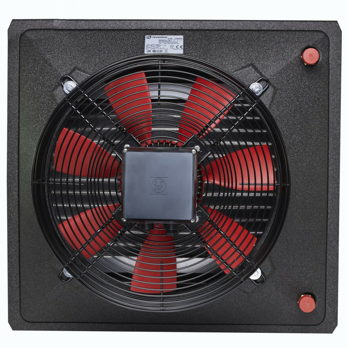 Lämpöpuhallin Reventon HC50-3S 44,3 kW musta + levityssäle 360