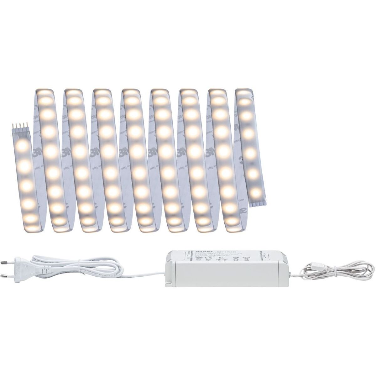 LED-Nauhasetti muuntajalla Paulmann Max 500 Basic Set 3m 2700K muovi ...