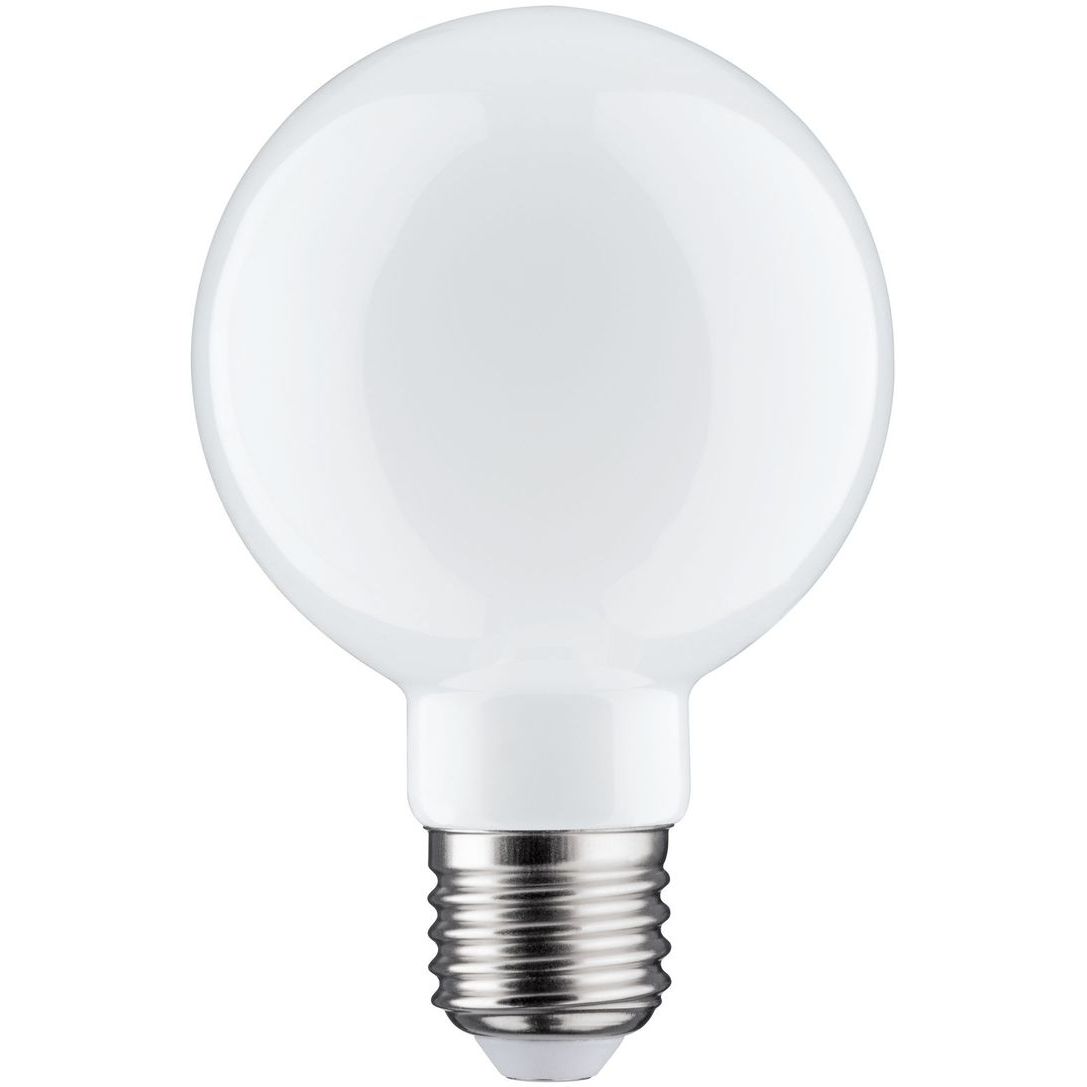 Paulmann Globeglühlampe E27 Opalweiß – 60W, D60mm, Dimmbar