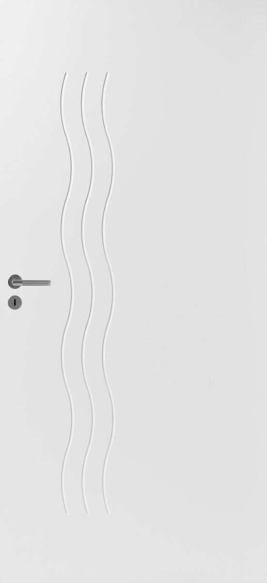 Äänieristysovisetti kuvioitu Swedoor Sound Laine valkoinen