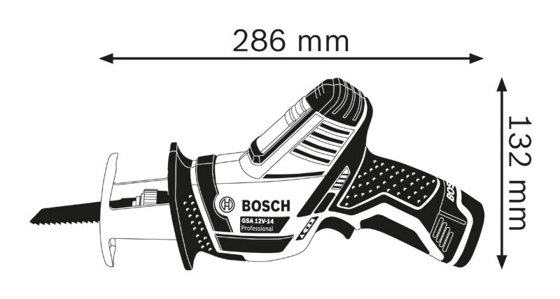 Akkupuukkosaha Bosch GSA 12V-14 Solo L-BOXX ei sis. akkua/laturia lisäkuva