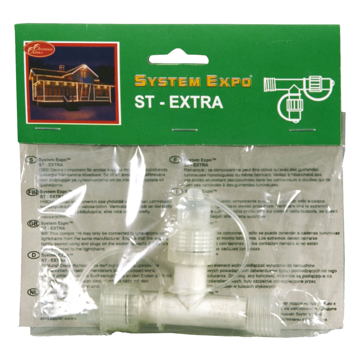Jakoliitin System LED Extra ST PVC pakkauksessa