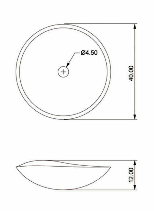 Kiviallas Interia Blok, pöytätasolle, musta marquin, 400 X 400 X 120 mm