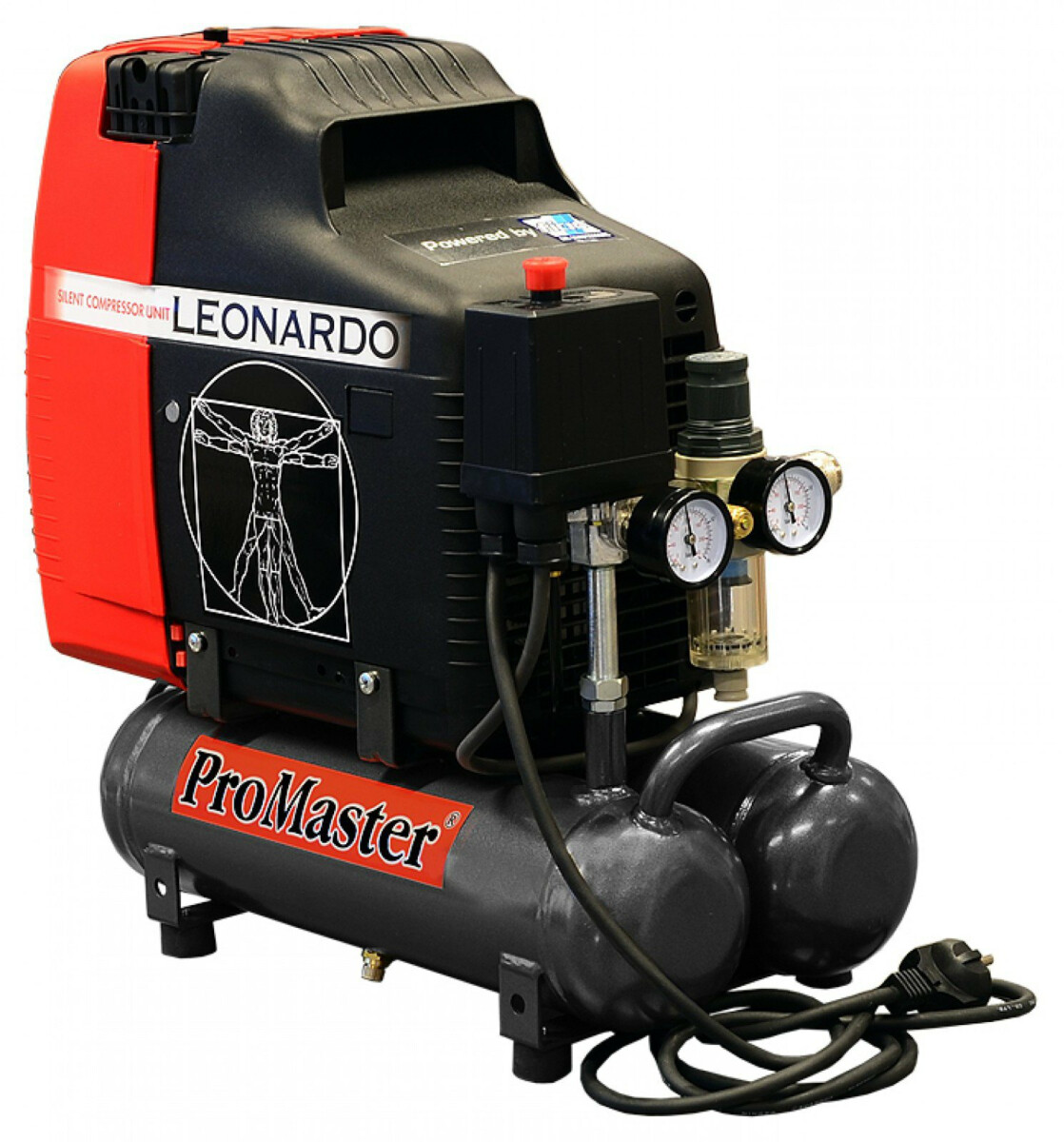 Kompressori ProMaster Leonardo 2X3L/105L/1HP/230V