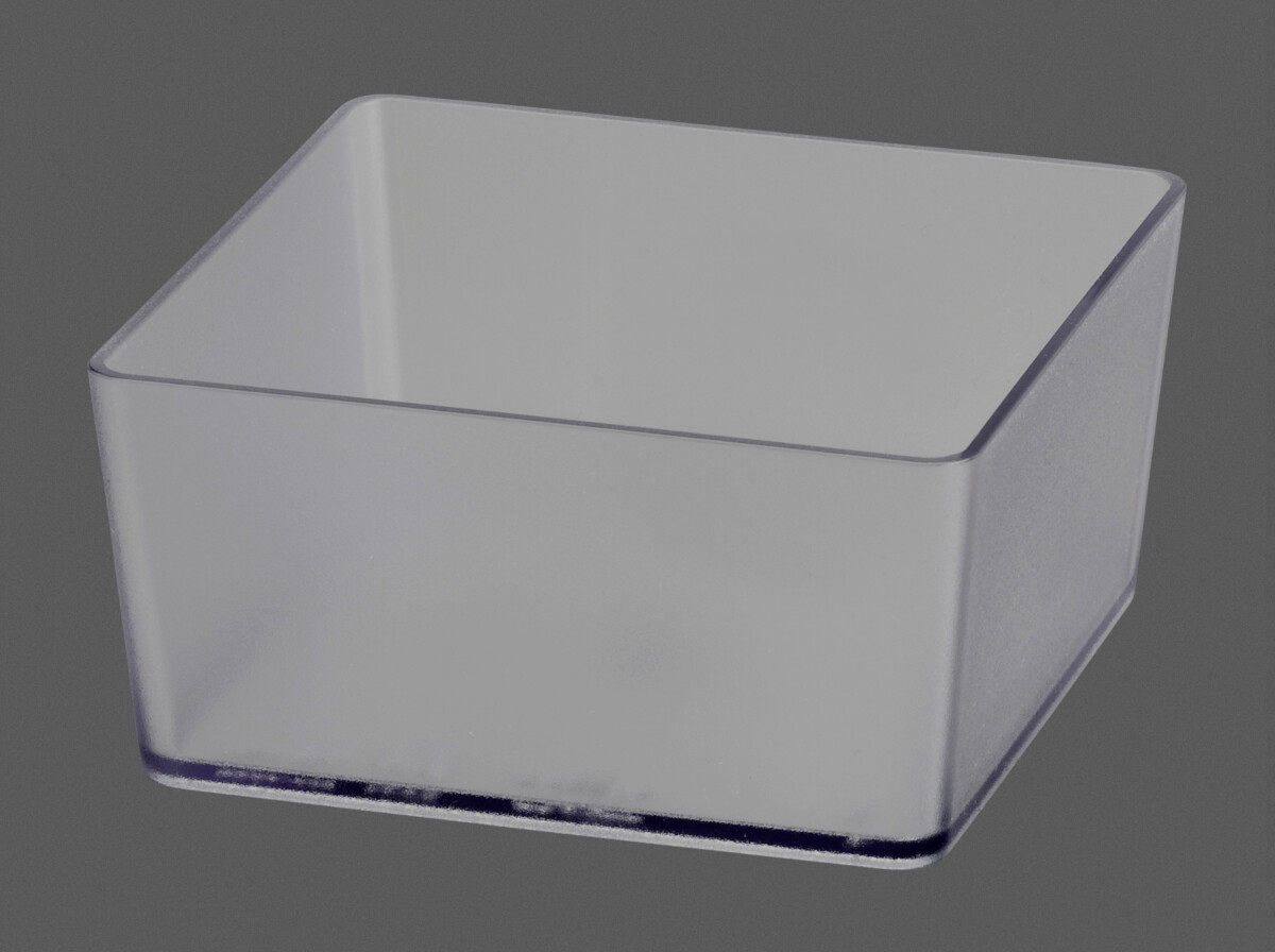 Nelikulmainen, läpinäkyvä laatikko Elfa Utility Home 98x48x98 mm
