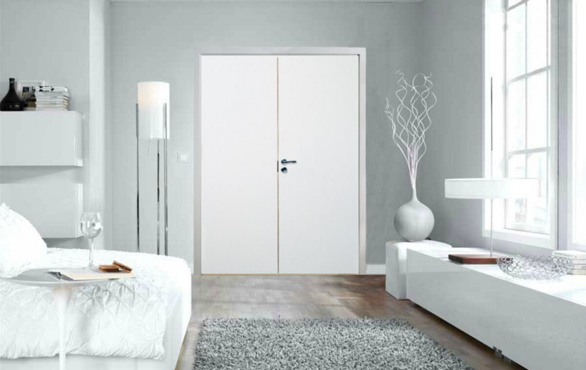 Pariovi Swedoor Stable 401 umpinainen valkoinen makuuhuoneen ovena