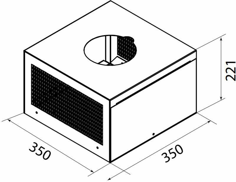 Plasmex-suodattimen asennuskotelo Thermex seinä/katto valkoinen lisäkuva