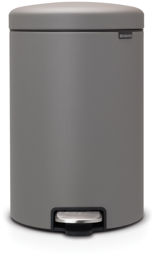 Poljinroska-astia Brabantia NewIcon 20 L, Mineral Concrete Grey