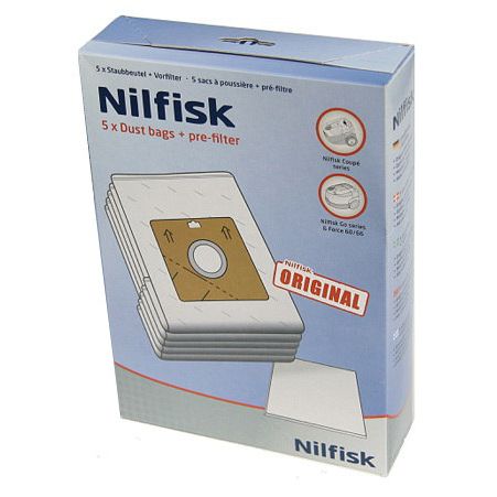 Set 30 Sacchetti Per Aspirapolvere + 3 Filtri Per Nilfisk Coupe
