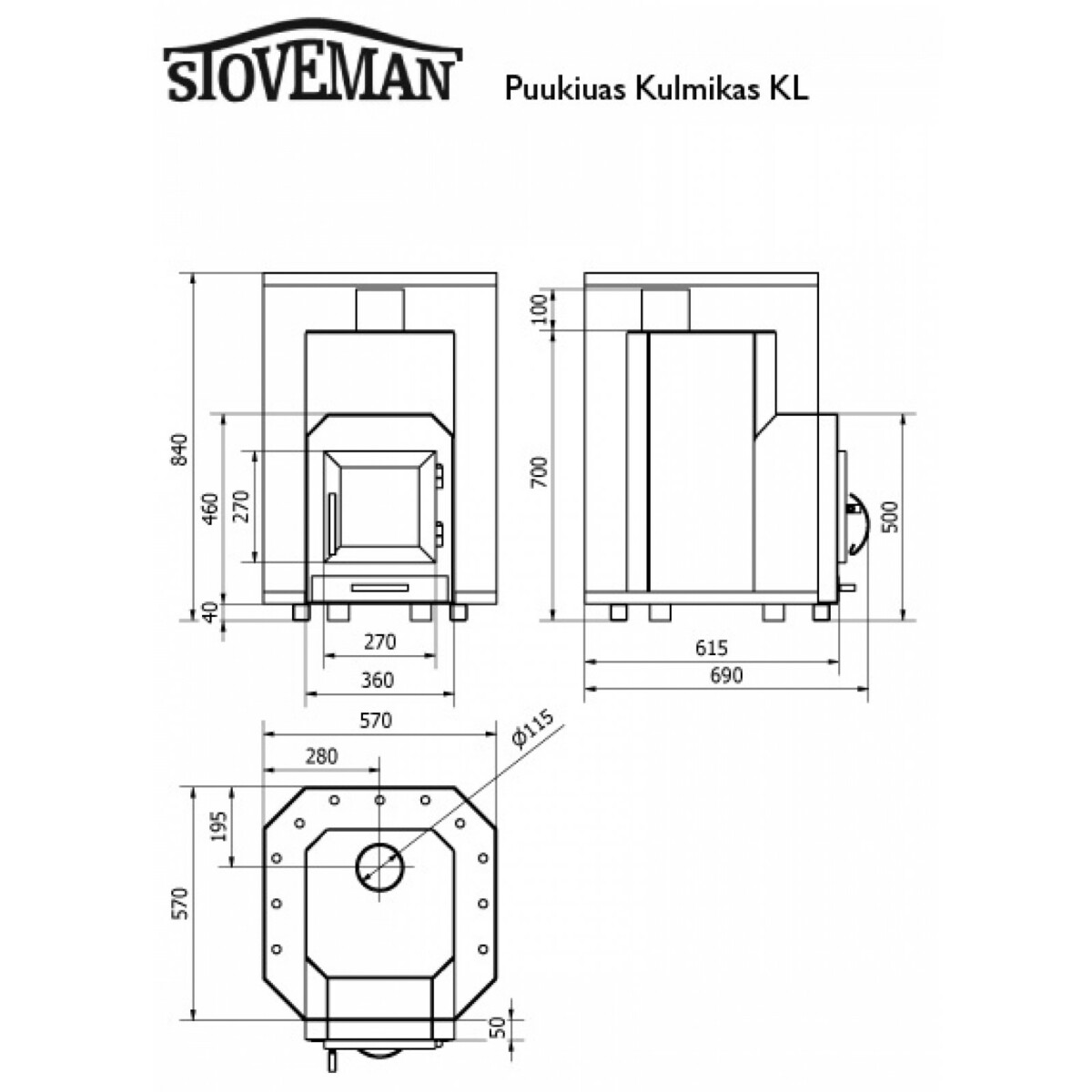 Puukiuas Stoveman Heavy 24, lasiluukulla (19-24m3) lisäkuva