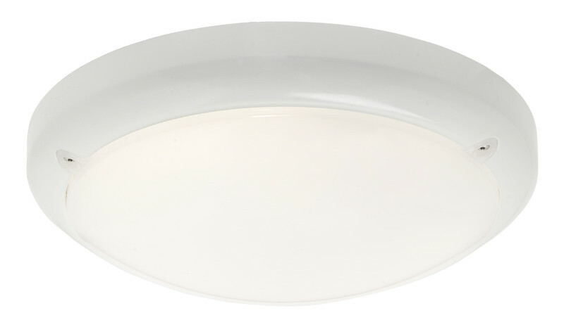 LED-yleisvalaisin Airam Sono III, 15W/835, Ø295x78mm, IP54, valkoinen/opaali lisäkuva