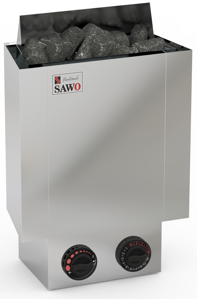 Sähkökiuas Sawo Nordex Mini 3,6 kW (3-6 m³) kiinteä ohjauskeskus