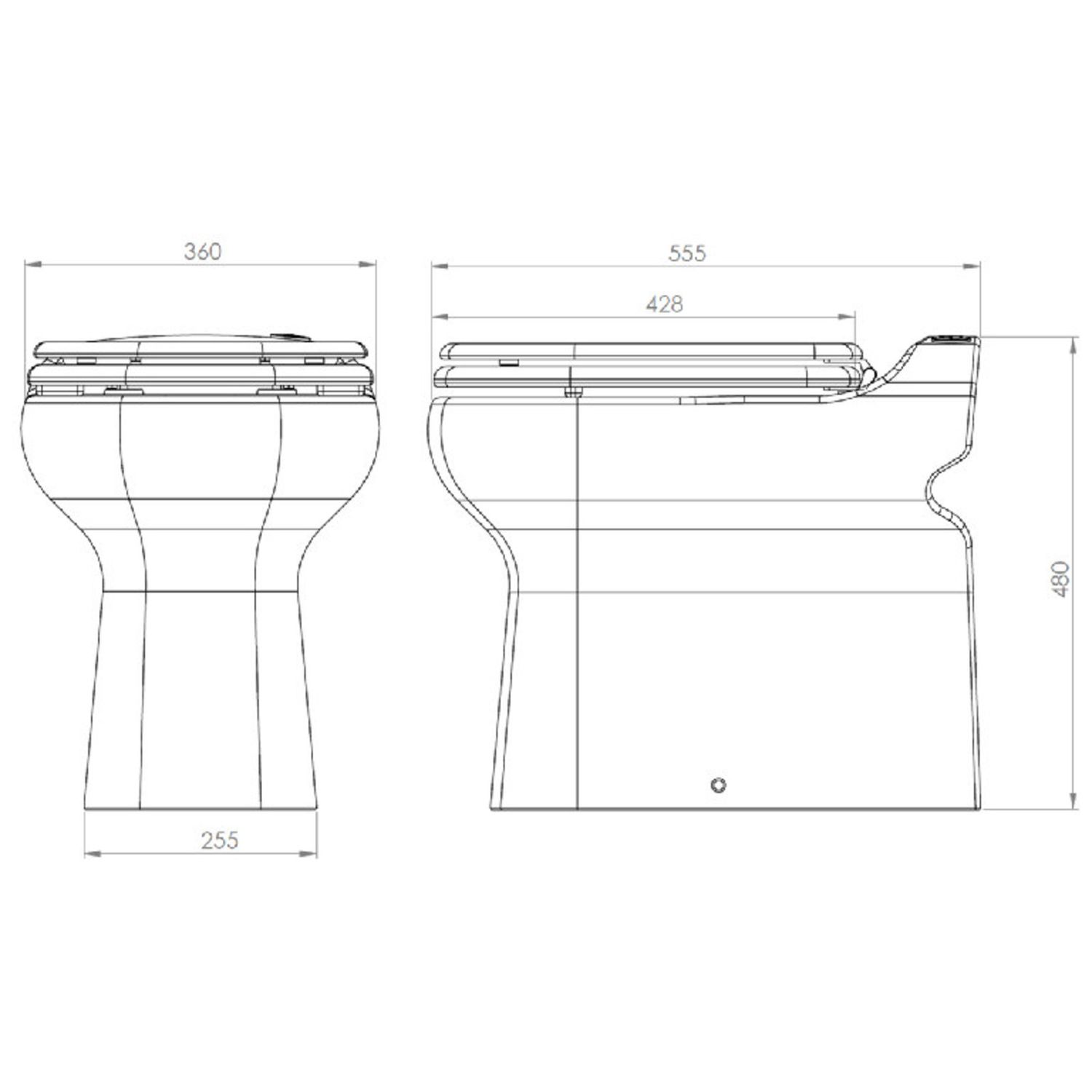 WC-istuin silppuripumpulla SaniCompact 43 Silence ECO+ - Taloon.com