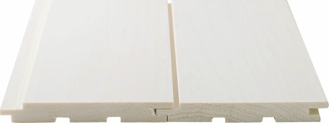Sisustus-/saunapaneeli  Siparila Haapa STS, 15x120x2700 mm, kuultava valkoinen lisäkuva 3