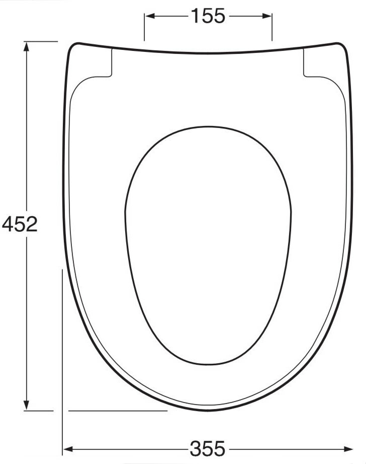 WC-istuinkansi Gustavsberg Nautic 9M26 SC-/QR-kiinnikkeillä musta mitat
