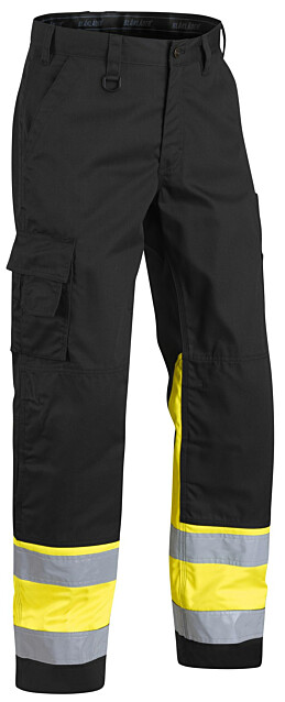 Blåkläder Highvis housut  Musta/Keltainen