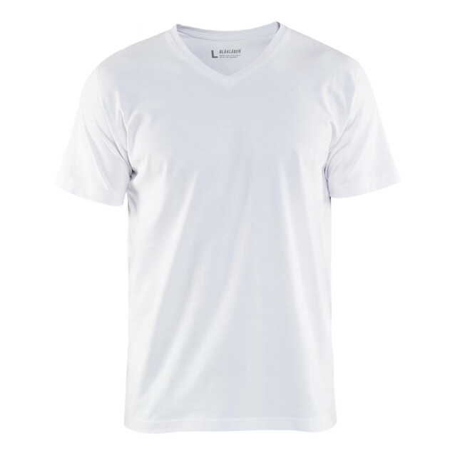 Blåkläder T-paita V-kaulus Valkoinen