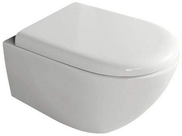 WC-istuin Kerasan Aquatech Rimless seinämalli valkoinen