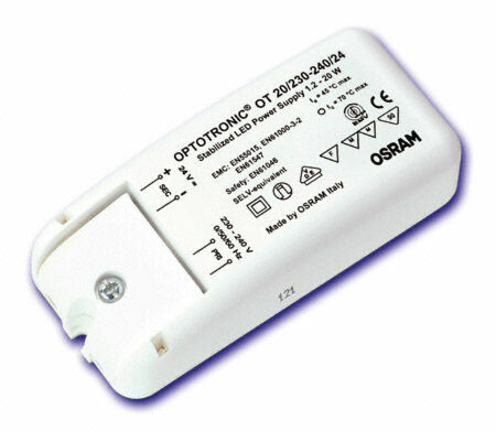 Elektroninen liitäntälaite OPTOTRONIC OT 20/230-240/24 LED-moduuleille