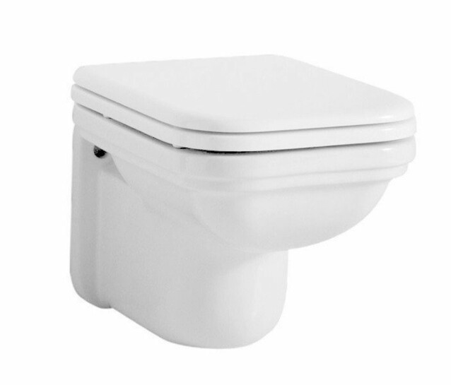 WC-istuin Kerasan Waldorf 4115, seinämalli, valkoinen