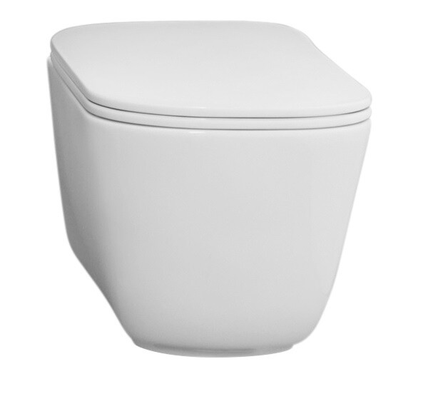 WC-istuin Kerasan Tribeca Tech Rimless 5118TK lattiamalli valkoinen