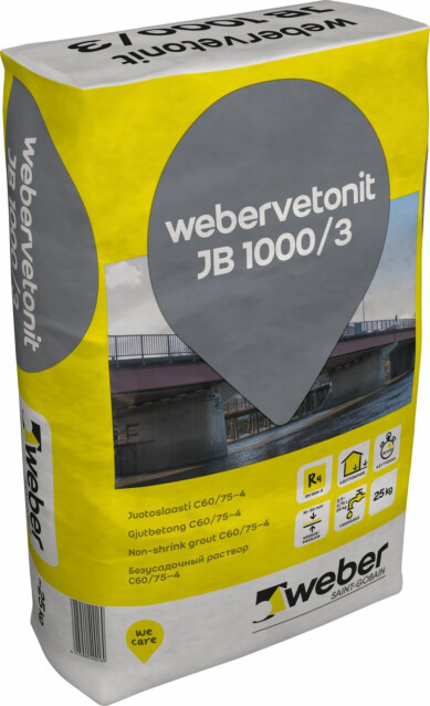 weber.vetonit JB 1000/3 Juotoslaasti 25 kg säkki