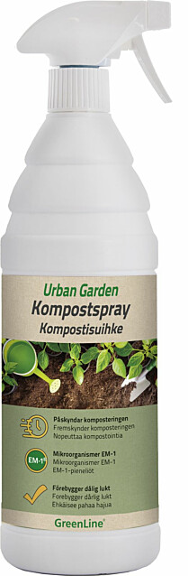 Kompostisuihke Greenline Urban Garden 1 l