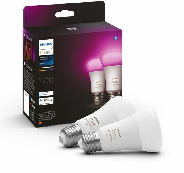 LED-älylamppu Philips Hue WCA 9W A60 E27 2kpl