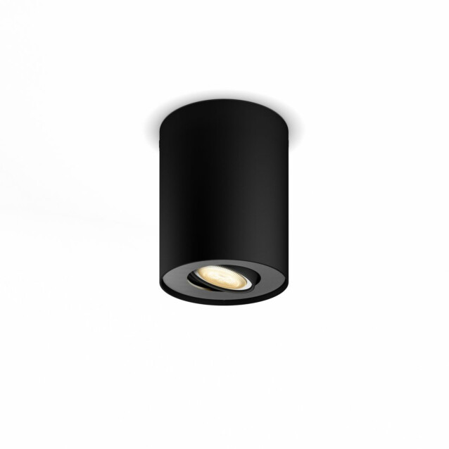 LED-spottivalaisin Philips Hue Pillar musta