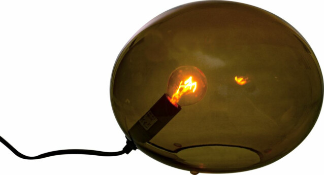 Pöytävalaisin Aneta Lighting Globus 24cm, ruskea