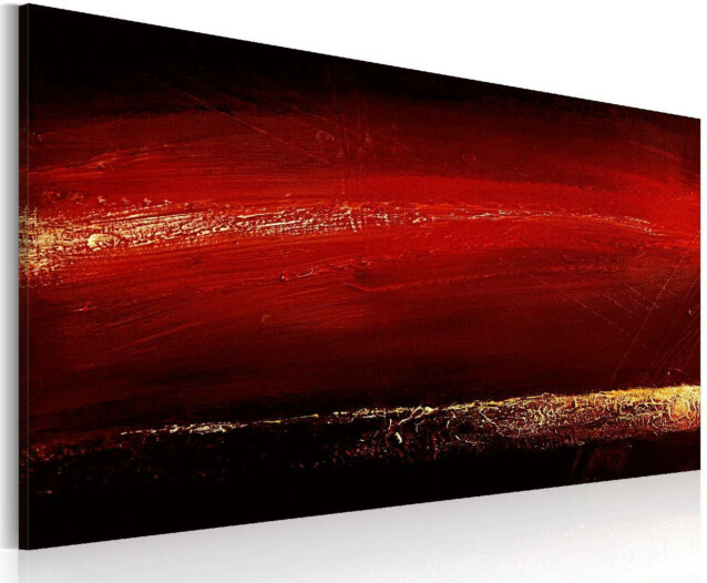Taulu Artgeist Punainen huulipuna käsinmaalattu 60x120cm