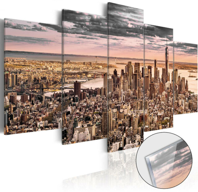 Akryylilasitaulu Artgeist New York City: Morning Sky eri kokoja