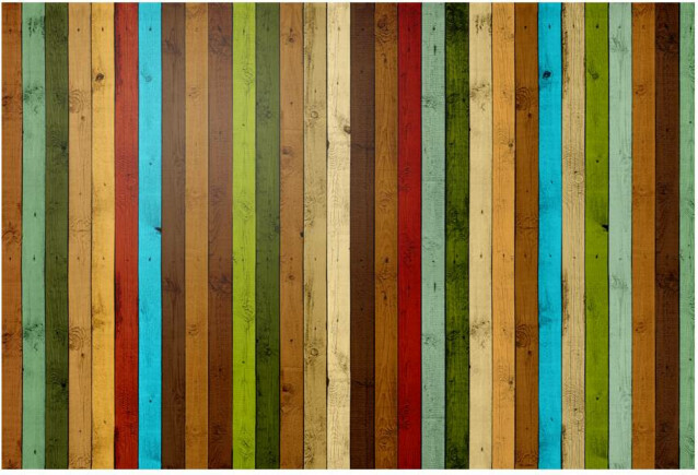 Kuvatapetti Artgeist Wooden rainbow 270x400cm