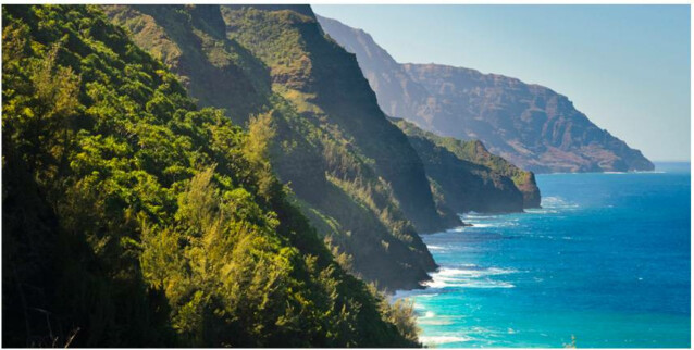 Kuvatapetti Artgeist Na Pali Coast Kauai Hawaii 550x270cm