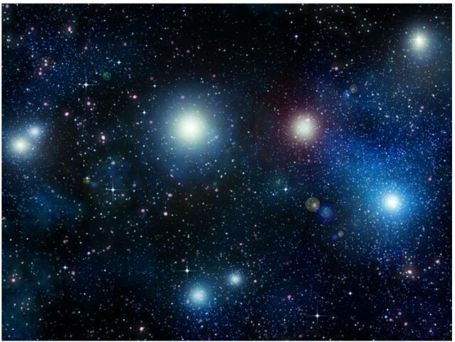 Kuvatapetti Artgeist Miljardit kirkkaat tähdet eri kokoja