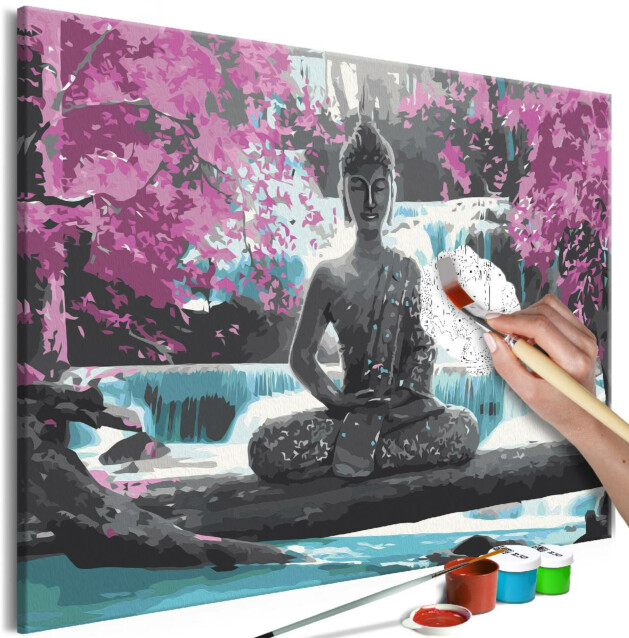 DIY-taulu Artgeist Buddha and Waterfall 40x60cm