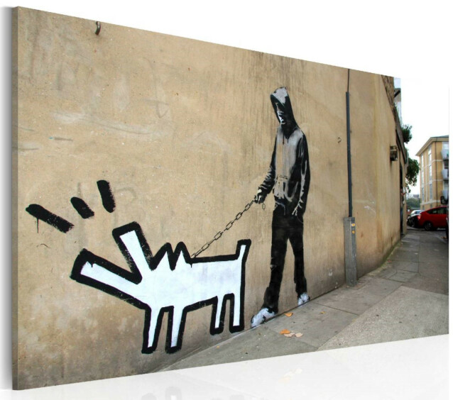 Taulu Artgeist Barking dog - Banksy, 40x60cm