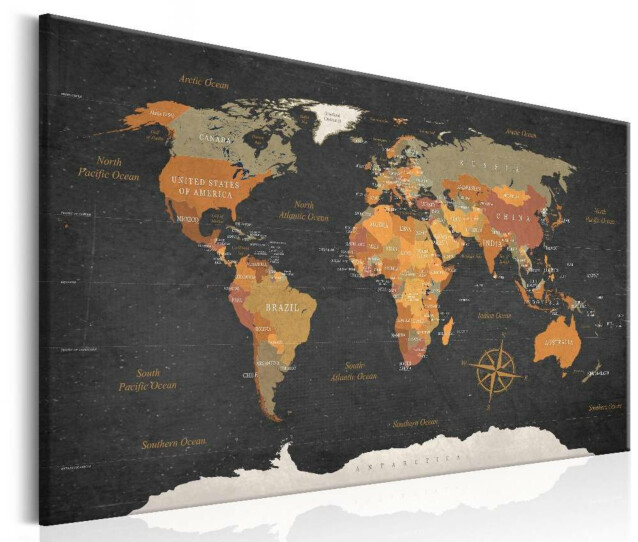 Taulu Artgeist World Map: Secrets of the Earth eri kokoja