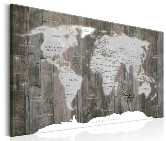 Taulu Artgeist World Map: Wooden World eri kokoja