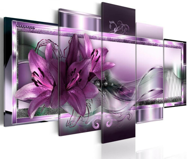 Taulu Artgeist Purple Lilies eri kokoja