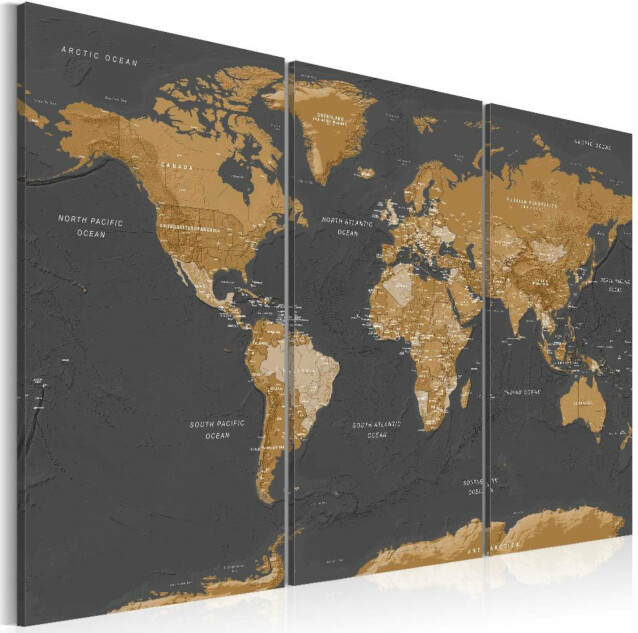 Taulu Artgeist World Map: Modern Aesthetics eri kokoja