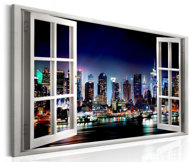 Taulu Artgeist Window: View of New York eri kokoja